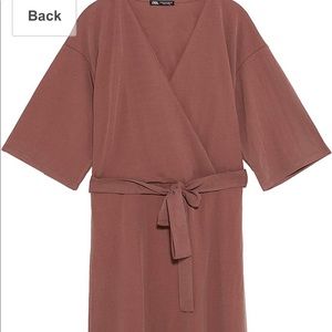 Zara Brown Flowing Dress